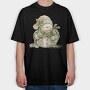Snowman Friend, Tricou Oversize Barbati (Unisex)
