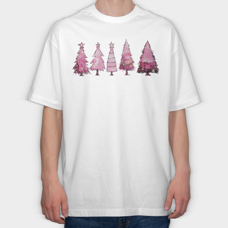 Sleigh Bell Snowscape, Tricou Oversize Barbati (Unisex)