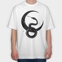 Snake Stars Night, Tricou Oversize Barbati (Unisex)