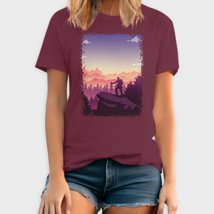 Poster Hiking, Tricou Barbati (Unisex)