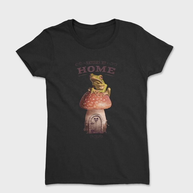 Nature Is My Home Frog, Tricou Femei