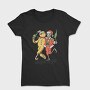Cool Anti Christmas Skeleton Santa Ginger Cookie, Tricou Femei