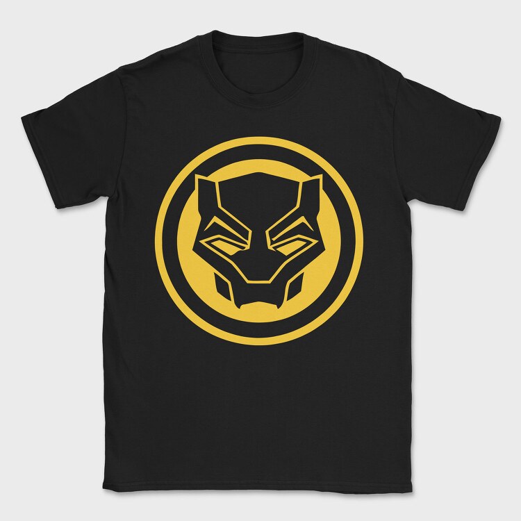 Yellow Panther Mask, Tricou Barbati (Unisex)