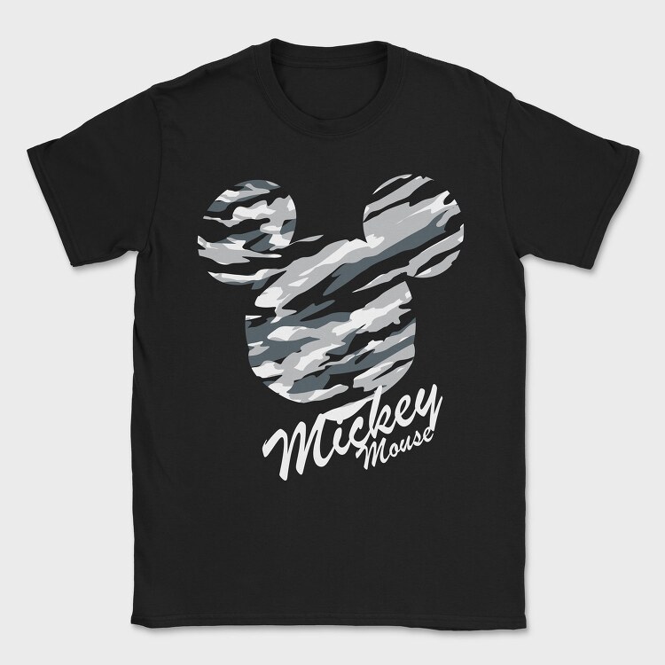Zebra Mickey Ears, Tricou Barbati (Unisex)