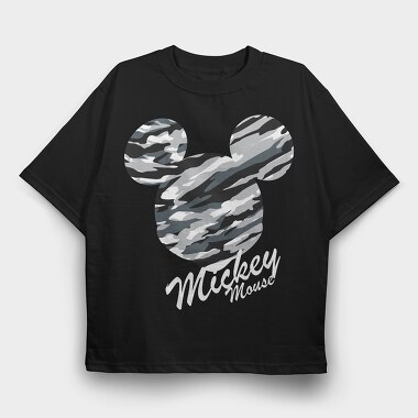 Zebra Mickey Ears, Tricou Oversize Barbati (Unisex)
