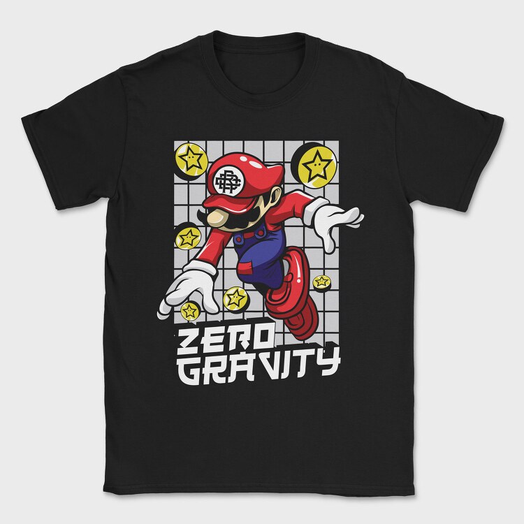 Zero Gravity Mario, Tricou Barbati (Unisex)