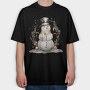 Snowman Sunglasses, Tricou Oversize Barbati (Unisex)