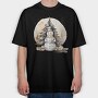 Snowman Circle 100760329, Tricou Oversize Barbati (Unisex)