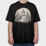 Snowman Circle, Tricou Oversize Barbati (Unisex)