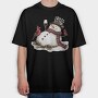 Snowman Wine Cardinals, Tricou Oversize Barbati (Unisex)