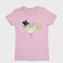 Snowman Wine Glass, Tricou Femei