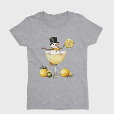 Snowman Winter Drink, Tricou Femei