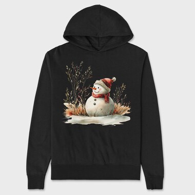 Snowman Winter Hat, Hanorac Oversize Barbati (Unisex)