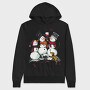 Snowmen Wine Christmas, Hanorac Oversize Barbati (Unisex)