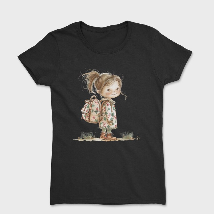 Snowy Adventure Girl, Tricou Femei