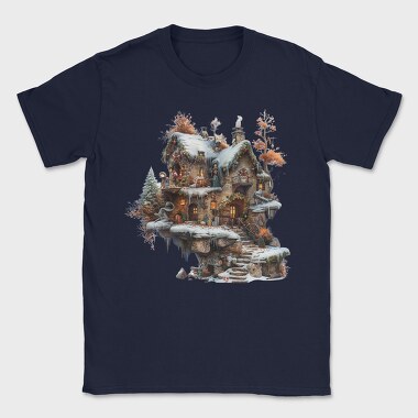 Snowy Fairy Hut, Tricou Barbati (Unisex)