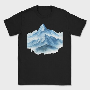 Snowy Mountain Peak, Tricou Barbati (Unisex)