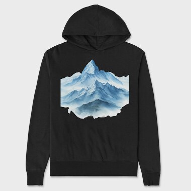 Snowy Mountain Peak, Hanorac Oversize Barbati (Unisex)