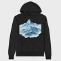 Snowy Mountain Peak, Hanorac Oversize Barbati (Unisex)