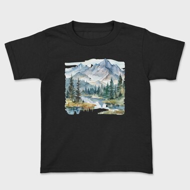 Snowy Peaks Reflection, Tricou Copii