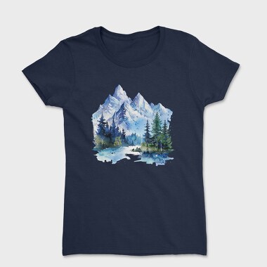 Snowy Peaks Serenity, Tricou Femei