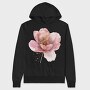 Soft Pink Flower, Hanorac Oversize Barbati (Unisex)