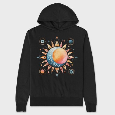 Solar Eyes Clipart, Hanorac Oversize Barbati (Unisex)