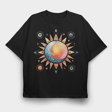 Solar Eyes Clipart, Tricou Oversize Barbati (Unisex)