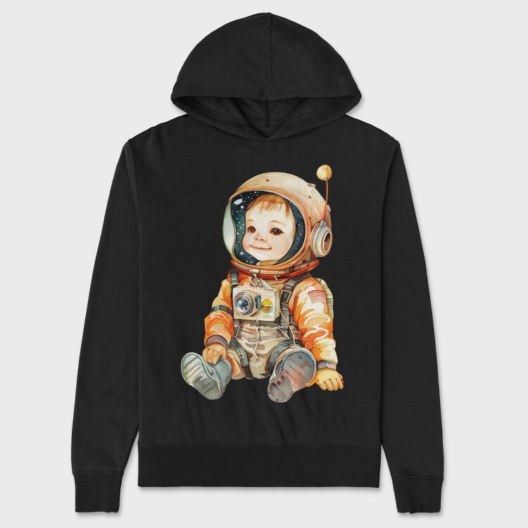 Space Baby Astro, Hanorac Oversize Barbati (Unisex)