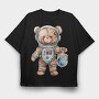 Space Bear Club, Tricou Oversize Barbati (Unisex)
