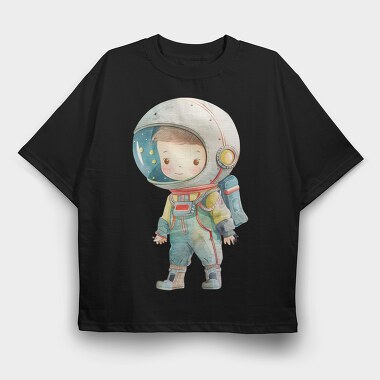 Space Boy Astronaut, Tricou Oversize Barbati (Unisex)