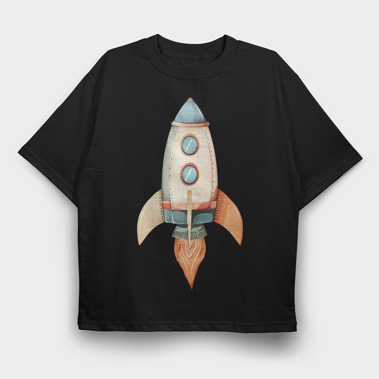 Space Clipart Pack, Tricou Oversize Barbati (Unisex)