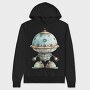 Space Egg Robot, Hanorac Oversize Barbati (Unisex)