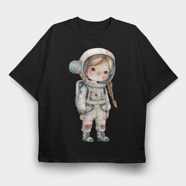 Space Kid Braids, Tricou Oversize Barbati (Unisex)