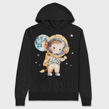 Space Kid Moonlit, Hanorac Oversize Barbati (Unisex)