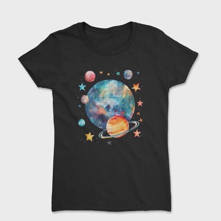 Space Planet Stars, Tricou Femei