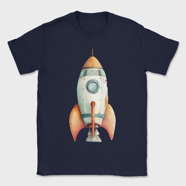 Space Rocket Clipart, Tricou Barbati (Unisex)