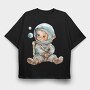 Space Toddler Astro, Tricou Oversize Barbati (Unisex)