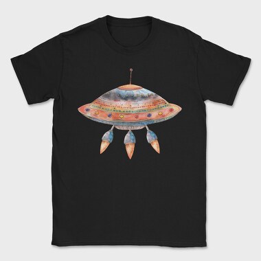 Space Ufo Clipart, Tricou Barbati (Unisex)