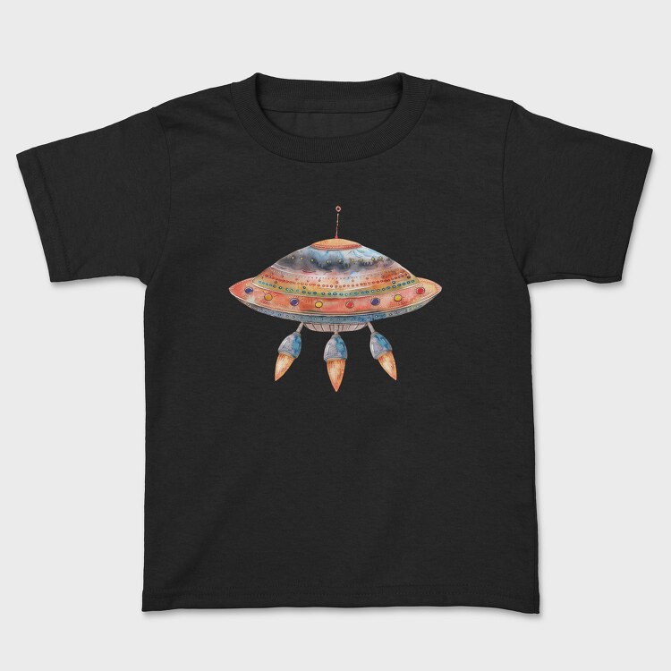 Space Ufo Clipart, Tricou Copii