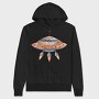 Space Ufo Clipart, Hanorac Oversize Barbati (Unisex)