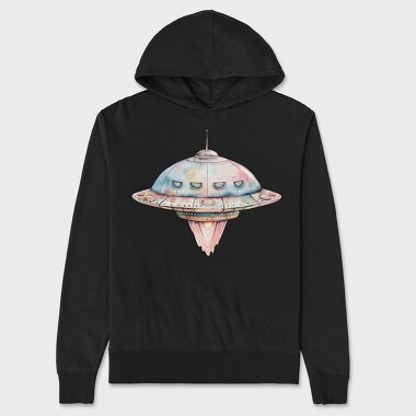 Spaceship Face, Hanorac Oversize Barbati (Unisex)