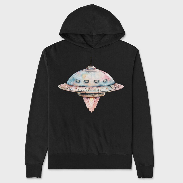 Spaceship Face, Hanorac Oversize Barbati (Unisex)