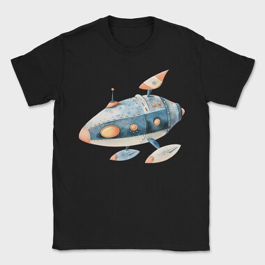 Spaceship Fly By, Tricou Barbati (Unisex)