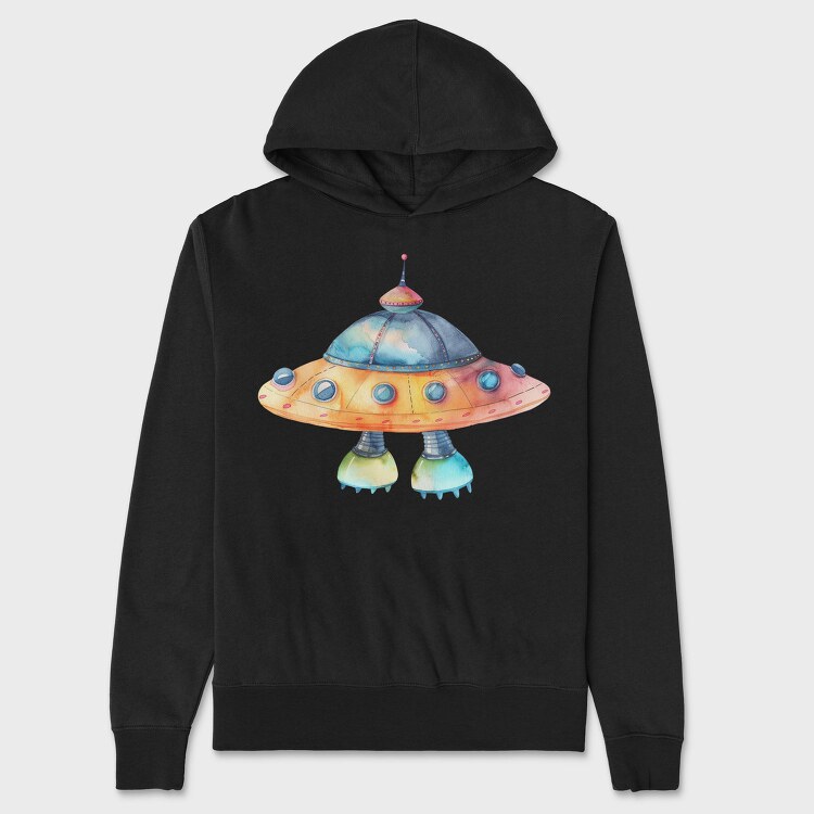 Spaceship Flying Boat, Hanorac Oversize Barbati (Unisex)