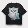Sparkle Owl Tribe, Tricou Oversize Barbati (Unisex)