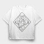 Nature Minimal Feel Nature, Tricou Oversize Barbati (Unisex)