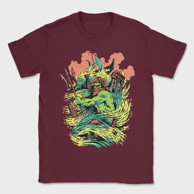 Mythology Poseidon, Tricou Barbati (Unisex)