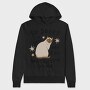 My Cat Was Sitting on Me, Hanorac Oversize Barbati (Unisex)