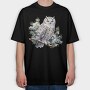 Snowy Owl Club, Tricou Oversize Barbati (Unisex)